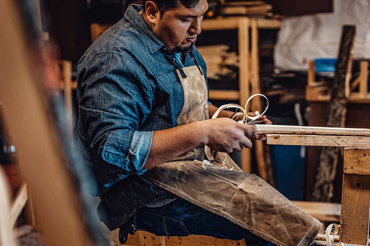 Brenner Billy whittles away