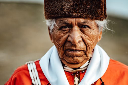 Wilson Roberts in traditional clothing