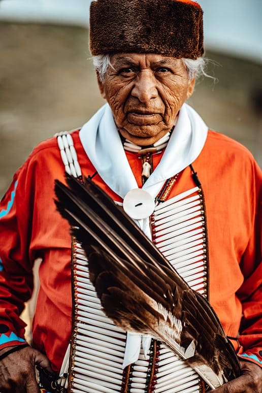 Wilson Roberts in traditional clothing