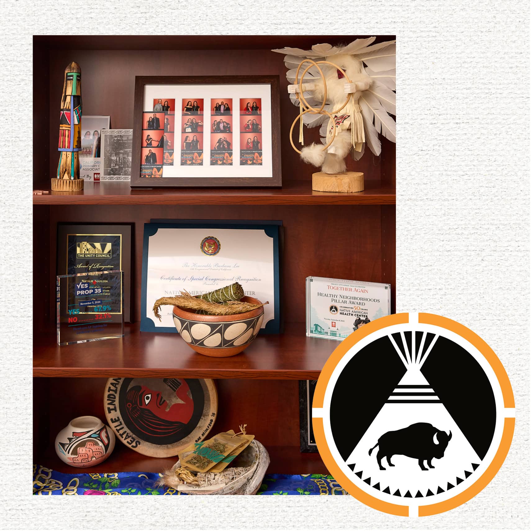 Natalie's personal items in her office.