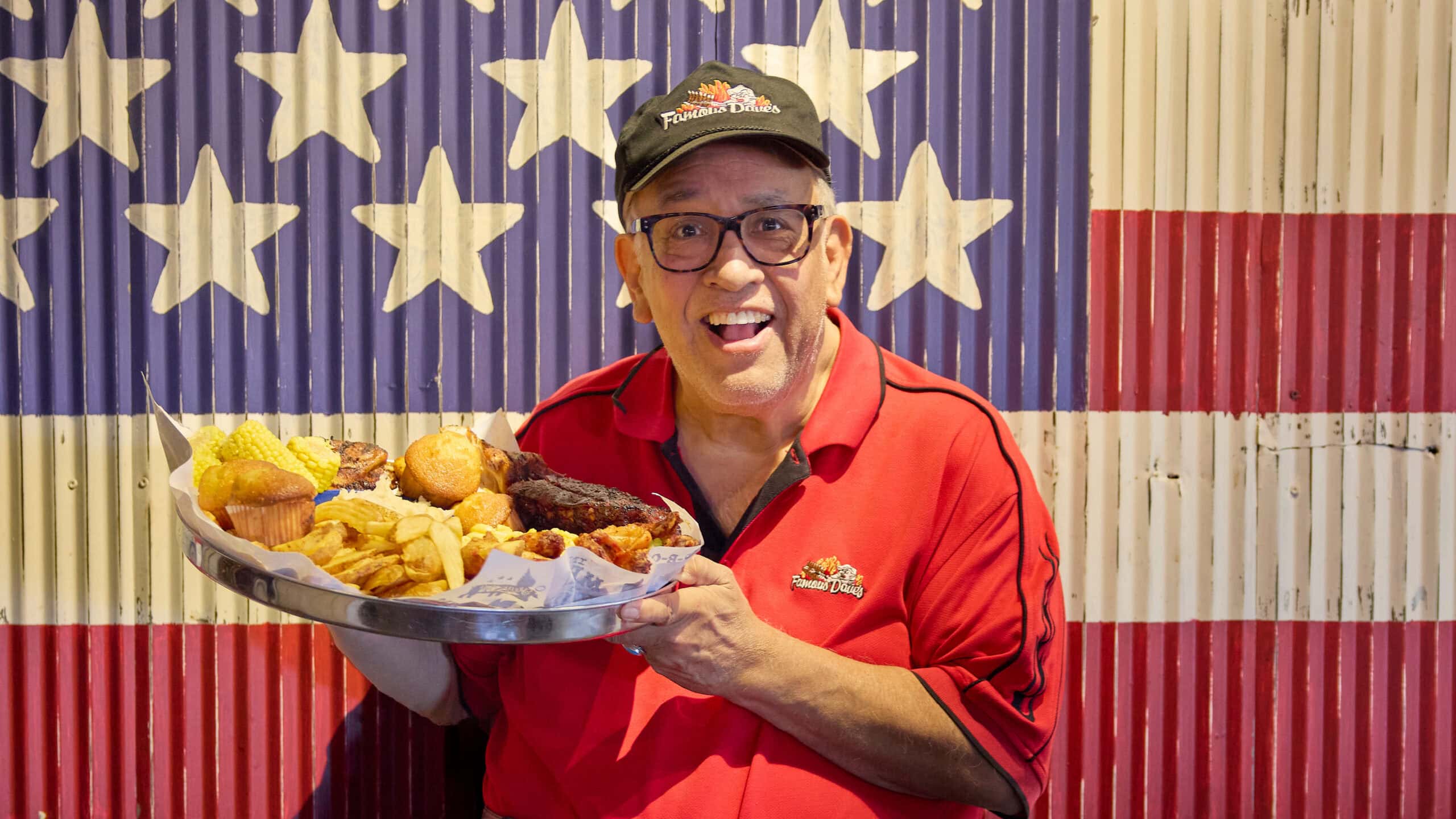 “Famous Dave” Anderson with his amazing BBQ